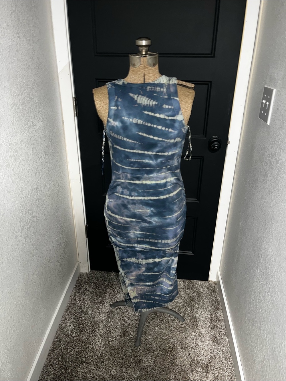 MICHAEL STARS NWT Iris Midi Dress Ultra Rib Sz S EVEREVE